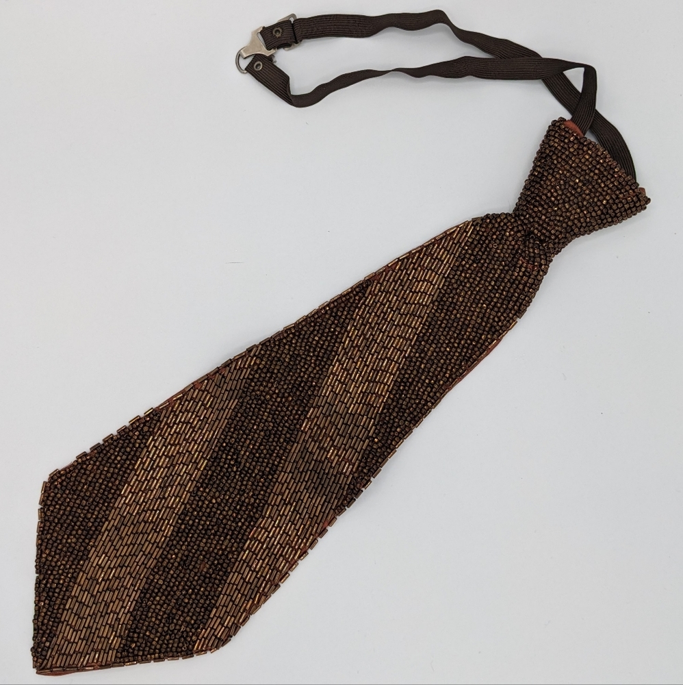 Antique Beaded Tie